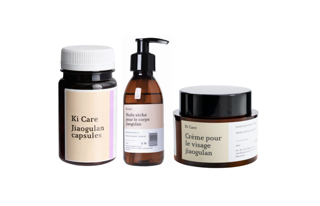Cosmética con jiaogulan de Ki Care Cosmetics
